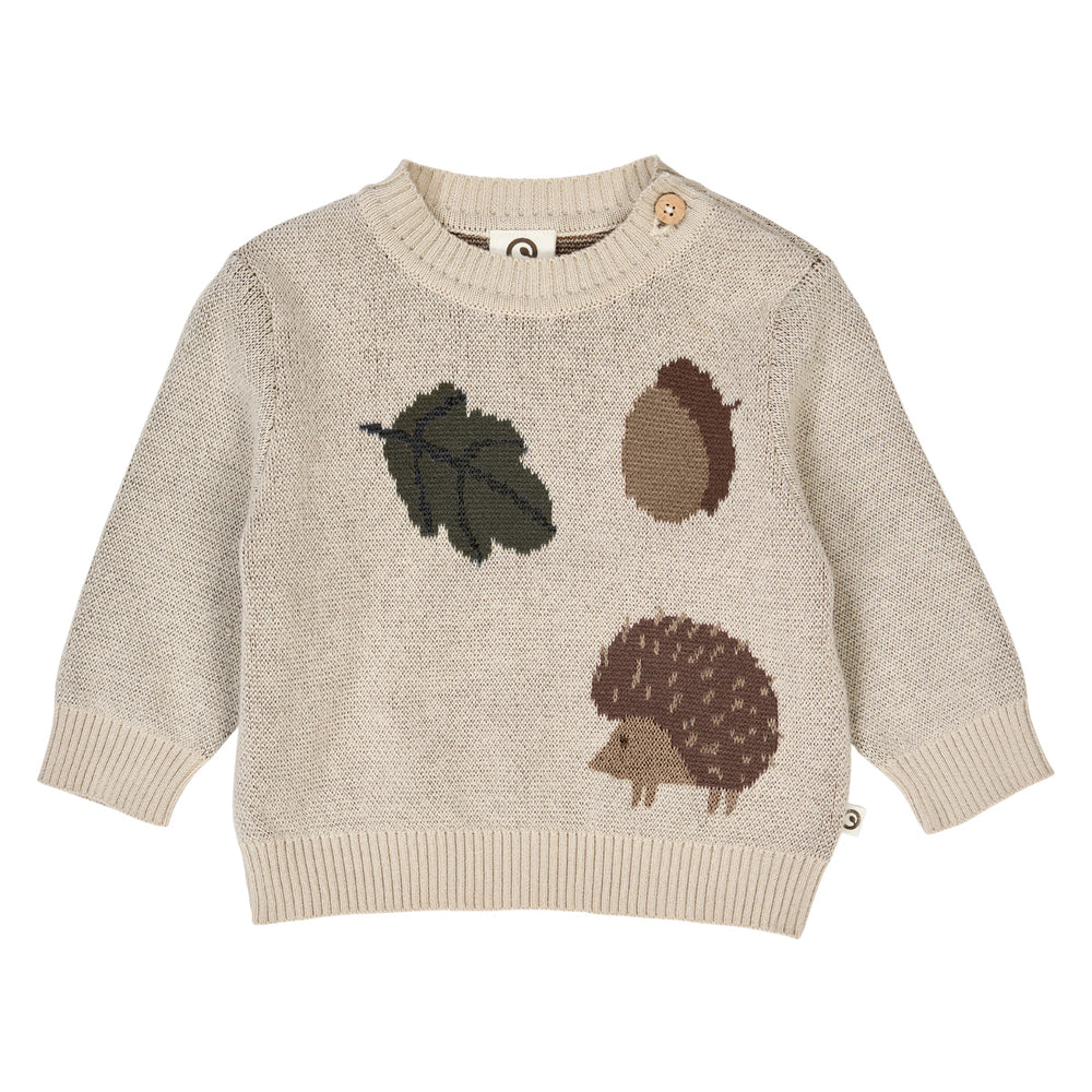 müsli ACORN knit sweater L_S Tee Oak 013040001