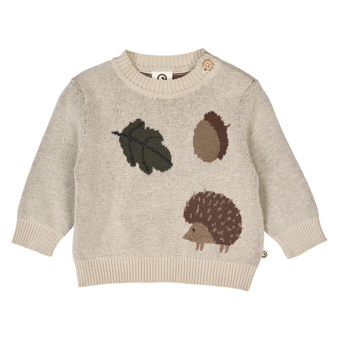 müsli ACORN knit sweater L_S Tee Oak 013040001