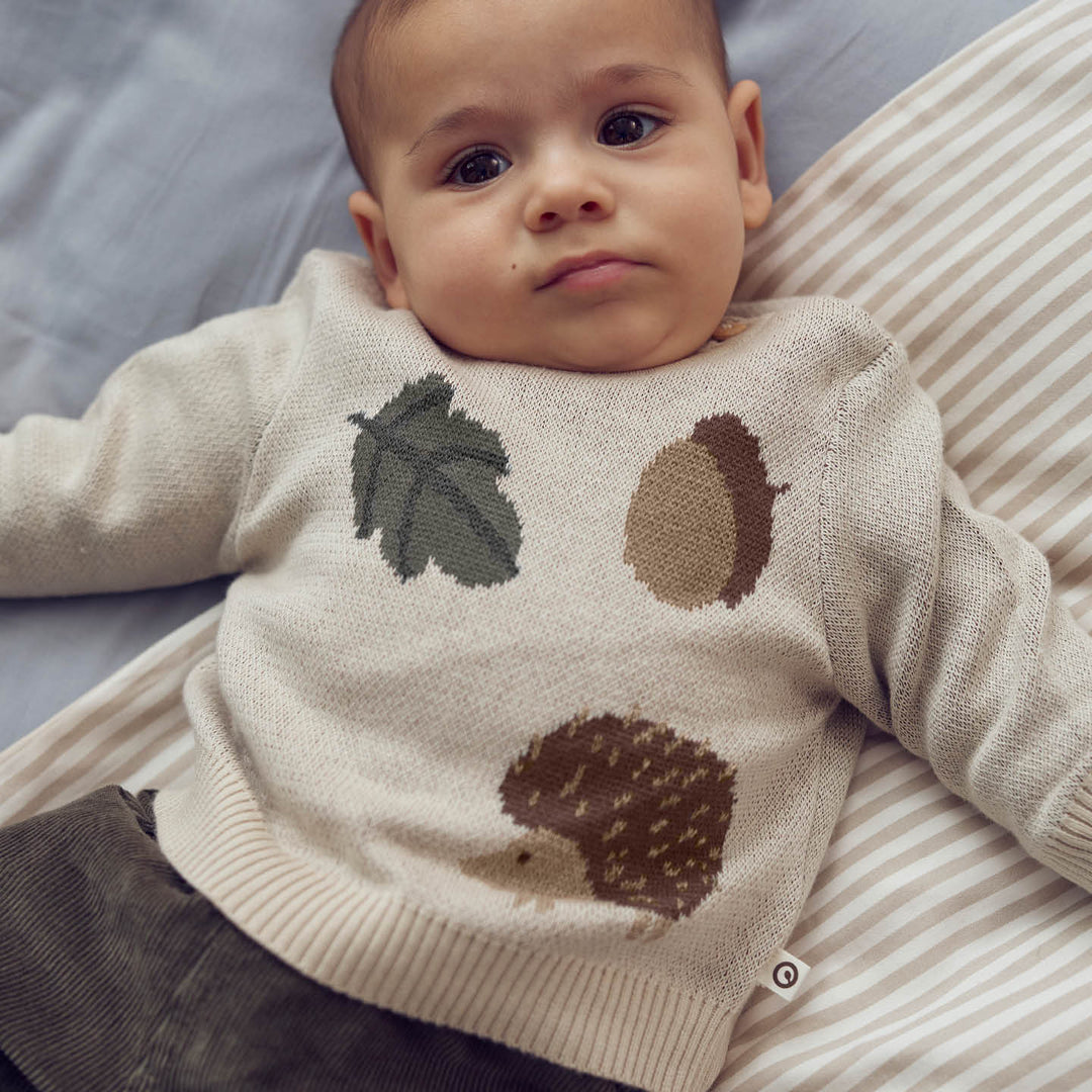 müsli ACORN knit sweater L_S Tee Oak 013040001