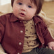 müsli ACORN printed top L_S Tee Beige/ Root/ Deep green 690000260