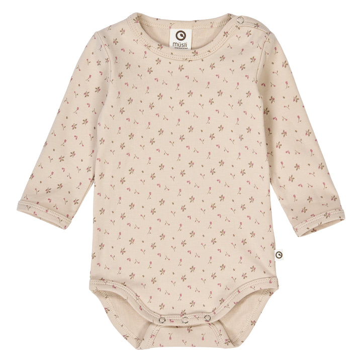 müsli ASTER rib body with floralprint Bodystockings Oak/ Nostalgia rose/ Beige 690000251