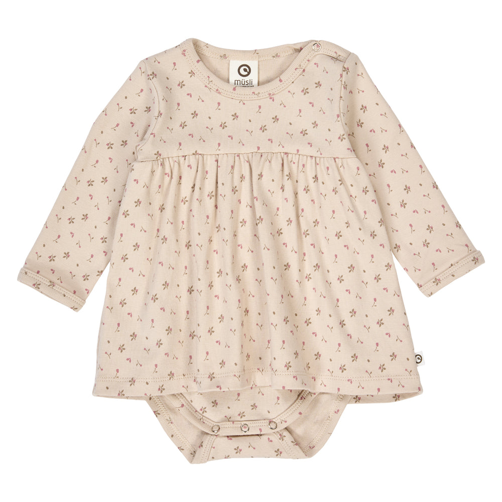 müsli ASTER rib floralprinted dress body Dress Oak/ Nostalgia rose/ Beige 690000251