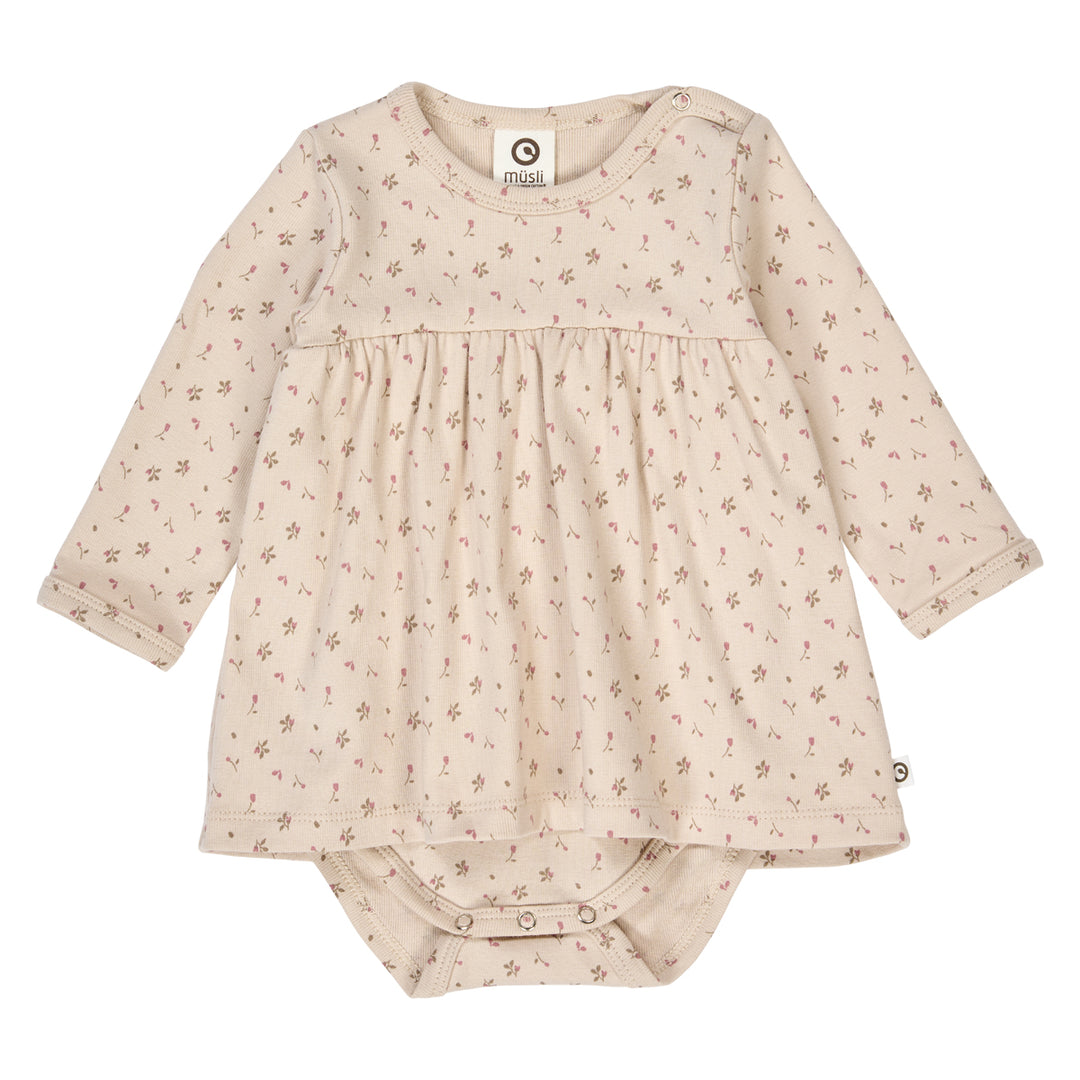 müsli ASTER rib floralprinted dress body Dress Oak/ Nostalgia rose/ Beige 690000251