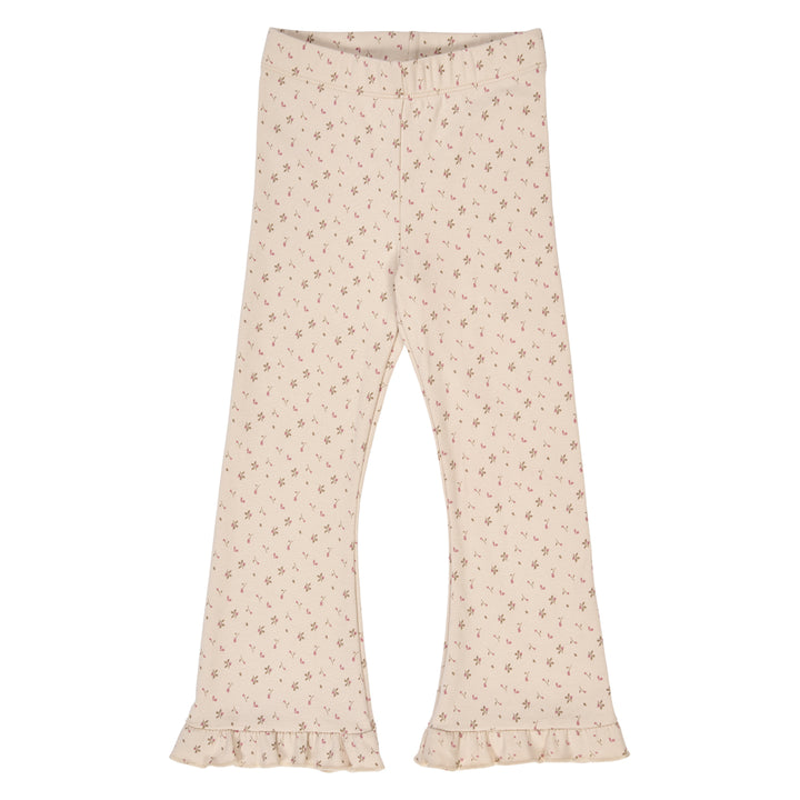 müsli ASTER rib floralprinted flared pants Pants Oak/ Nostalgia rose/ Beige 690000251
