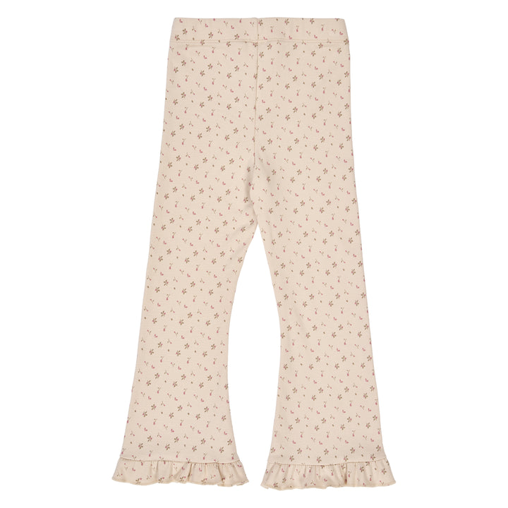 müsli ASTER rib floralprinted flared pants Pants Oak/ Nostalgia rose/ Beige 690000251