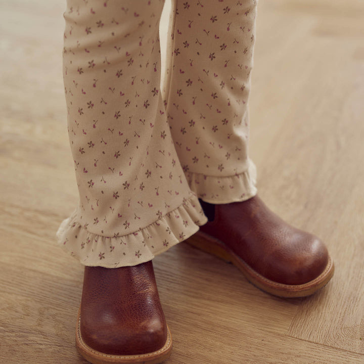 müsli ASTER rib floralprinted flared pants Pants Oak/ Nostalgia rose/ Beige 690000251