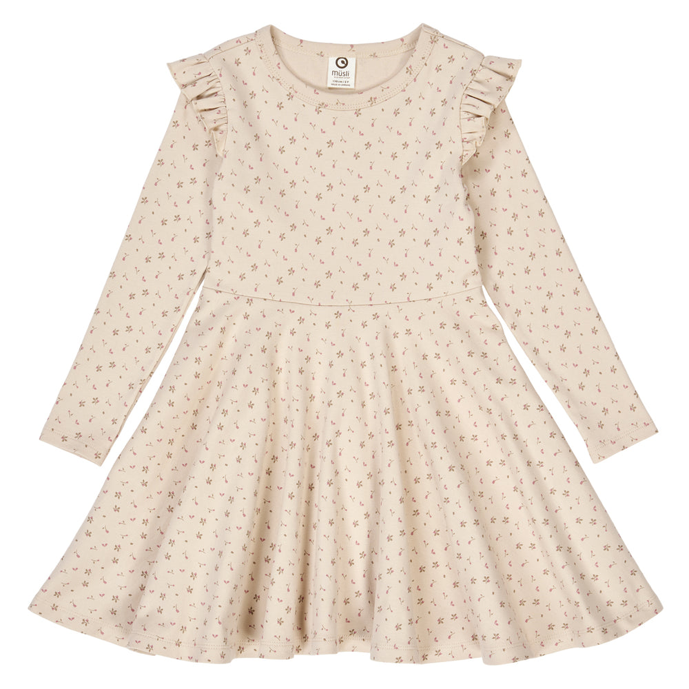 müsli ASTER rib flowerprinted swing dress Dress Oak/ Nostalgia rose/ Beige 690000251