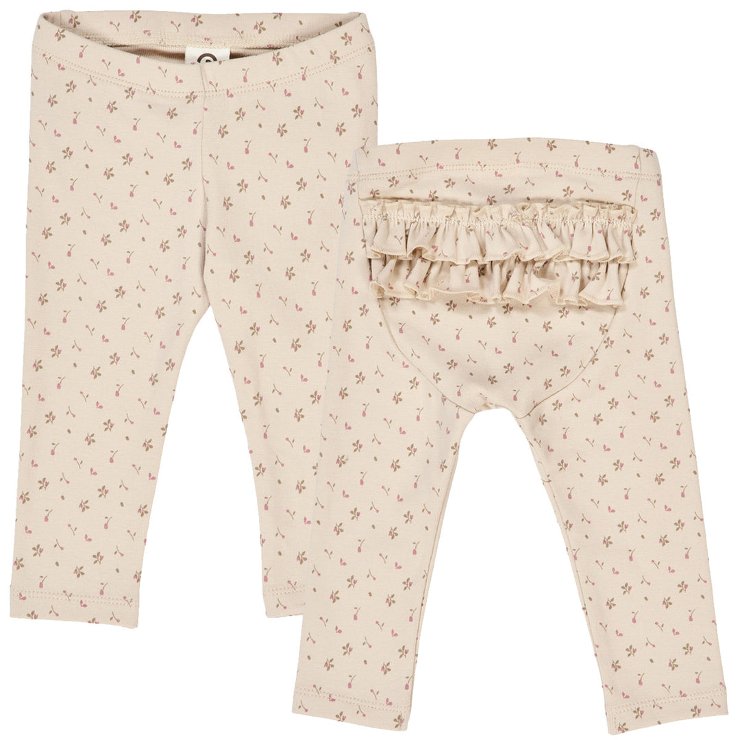 müsli ASTER rib frill leggings Leggings Oak/ Nostalgia rose/ Beige 690000251