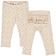 müsli ASTER rib frill leggings Leggings Oak/ Nostalgia rose/ Beige 690000251