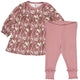 müsli AUTUMN dress & leggings set Bodystockings Nostalgia rose/ Root/ Oak 690000272