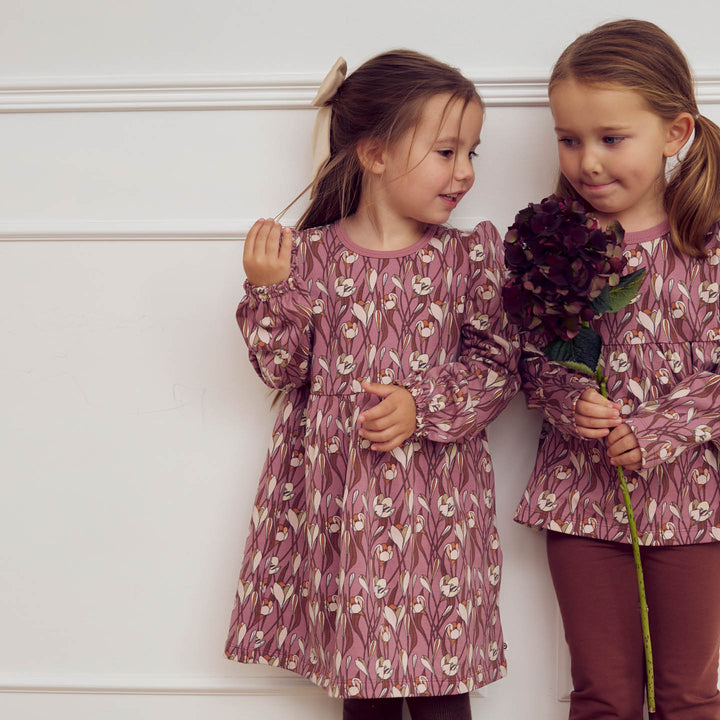 müsli AUTUMN floral printed dress Dress Nostalgia rose/ Root/ Oak 690000272