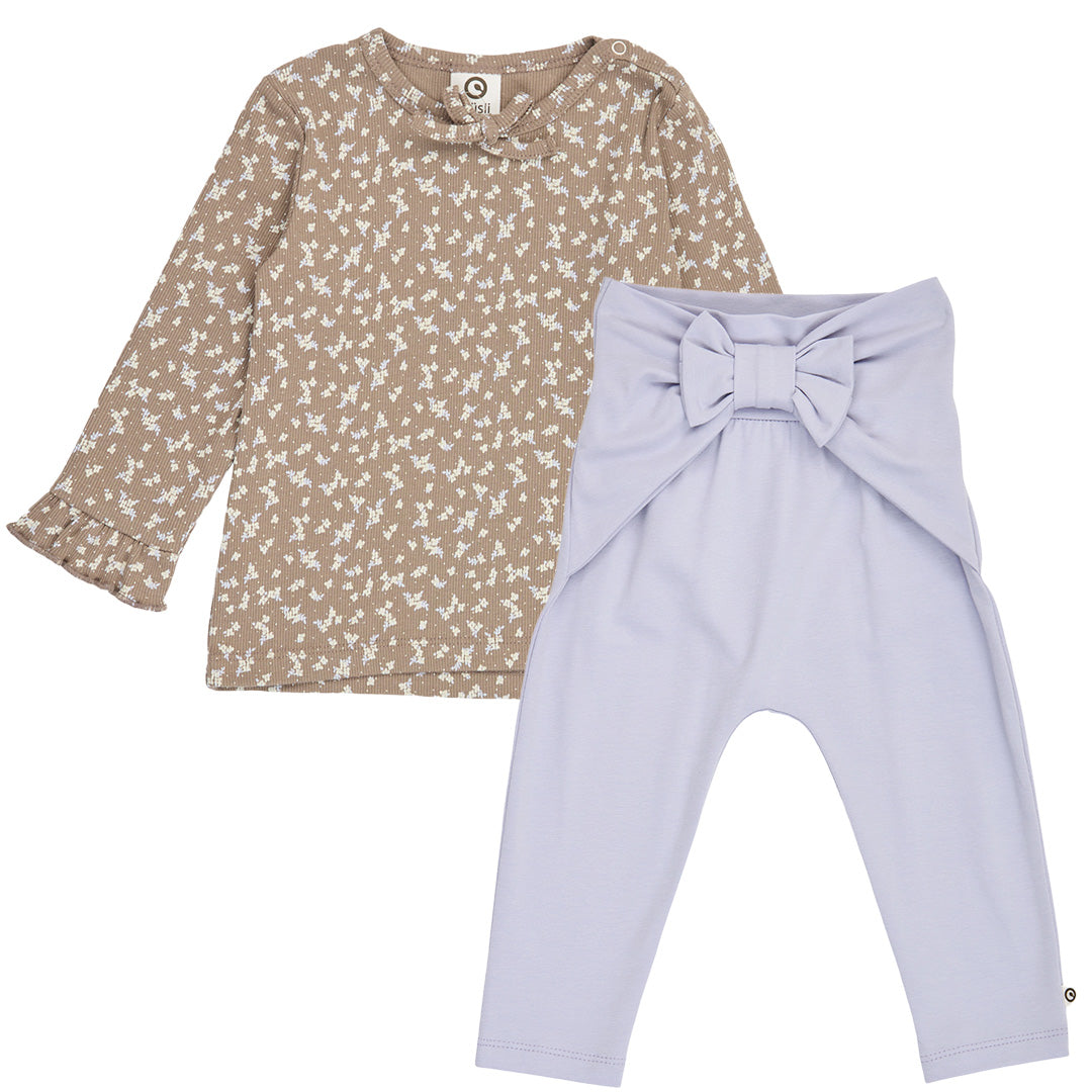 müsli Alyssum Baby Set L_S Tee Walnut/ Oak/ Mauve 690000328