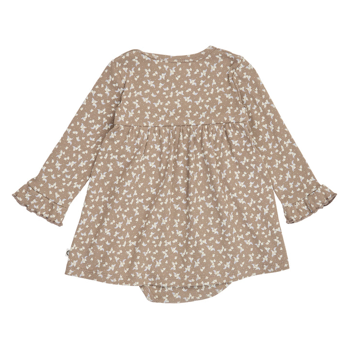 müsli Alyssum L/S Ruffle Dress Body Dress Walnut/ Oak/ Mauve 690000328