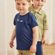 müsli BFF puppie applique T-shirt S_S Tee Navy 019403101