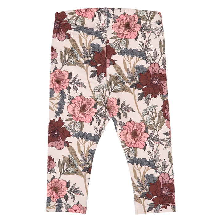müsli BLISS leggings with floralprint Leggings Nightingale/ Root/ Nostalgia rose 690000252