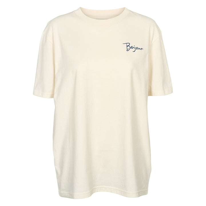 Conservandum BONJOUR printed T-shirt S_S Tee Tofu 011480102