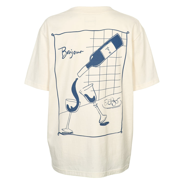 Conservandum BONJOUR printed T-shirt S_S Tee Tofu 011480102