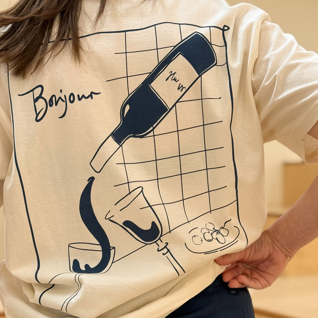 Conservandum BONJOUR printed T-shirt S_S Tee Tofu 011480102