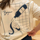Conservandum BONJOUR printed T-shirt S_S Tee Tofu 011480102
