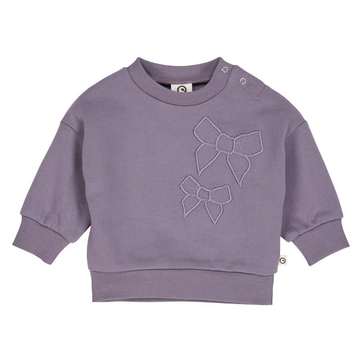 müsli BOW sweatshirt L_S Tee Lilac fog 018371202