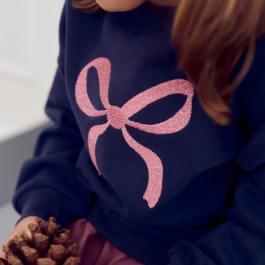 müsli BOW sweatshirt L_S Tee Night blue 019402301