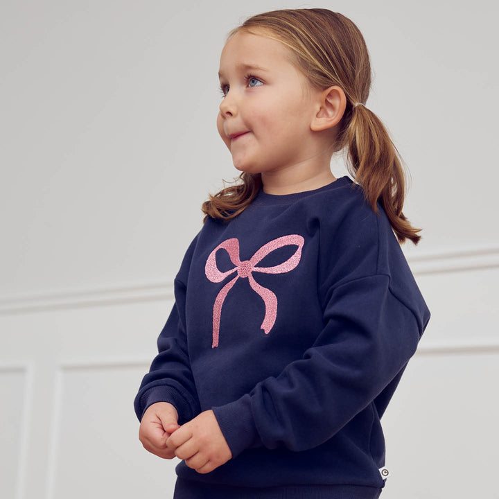 müsli BOW sweatshirt L_S Tee Night blue 019402301