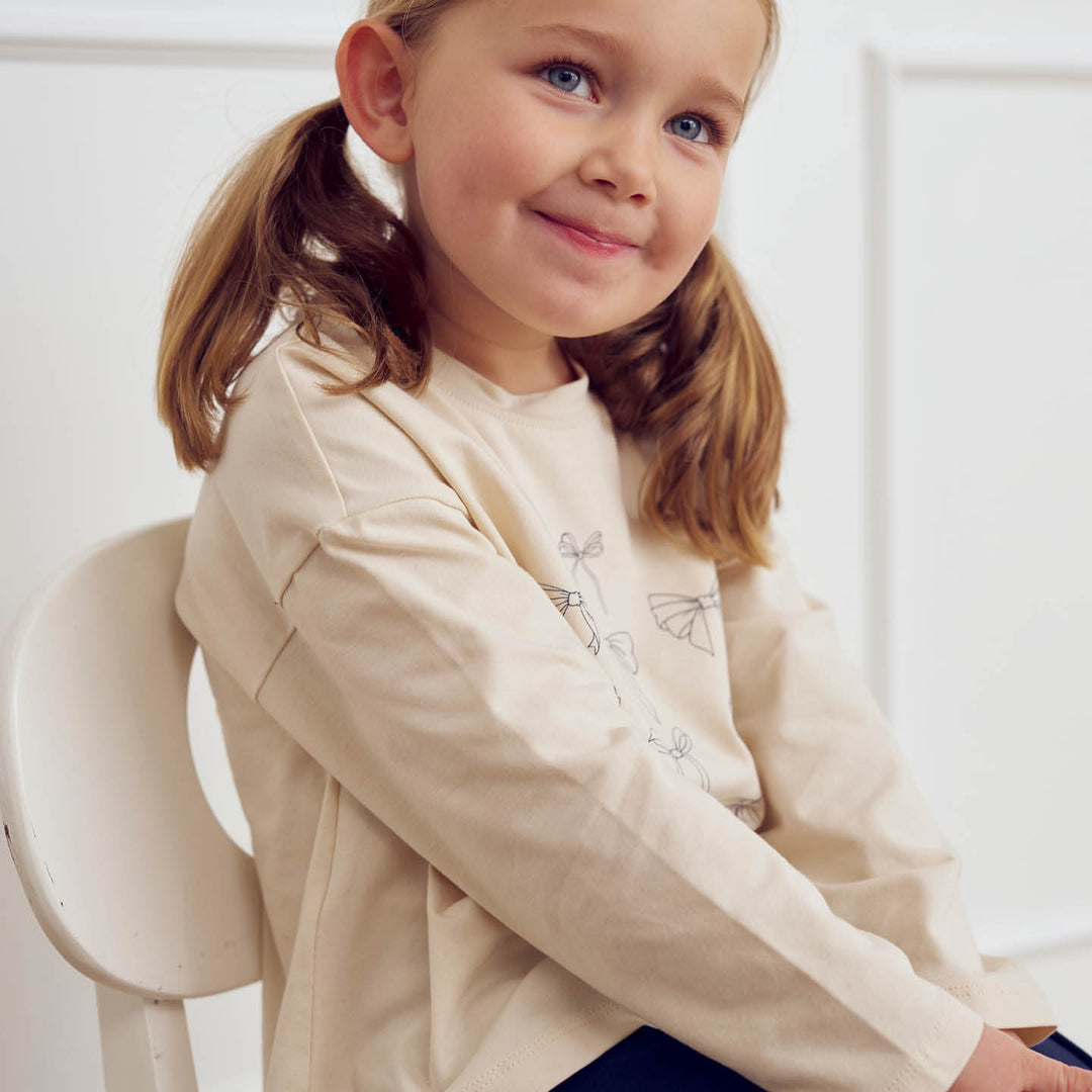 müsli BOW top L_S Tee Oak 013040001