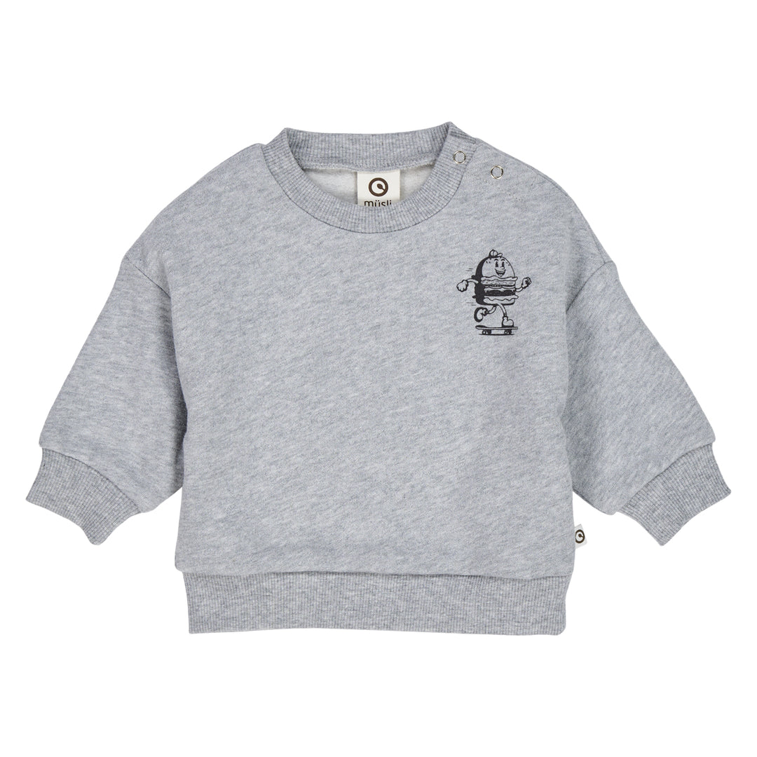 müsli BURGER sweatshirt L_S Tee Pale greymarl 207670000