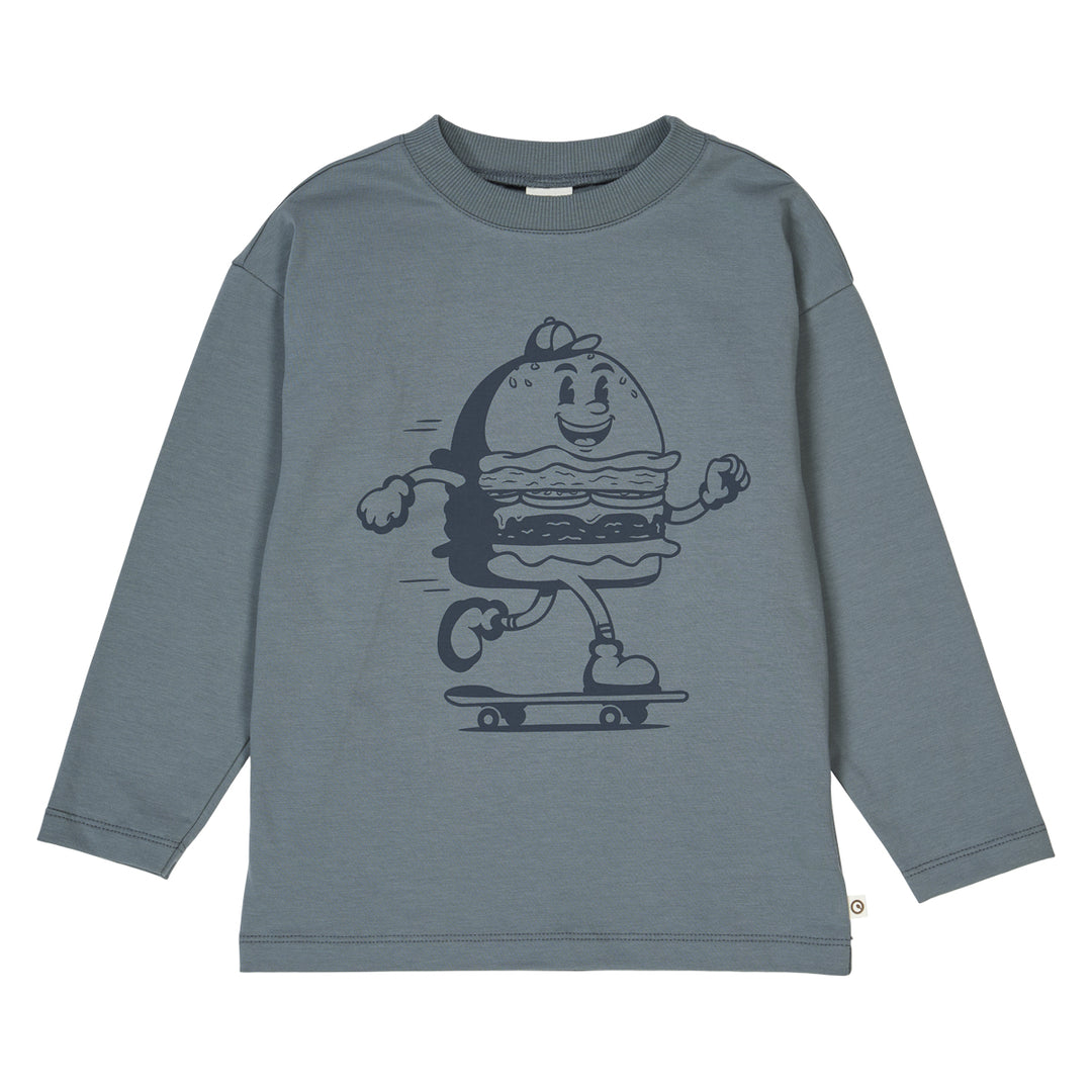 müsli BURGER top L_S Tee Stormy blue 018421402