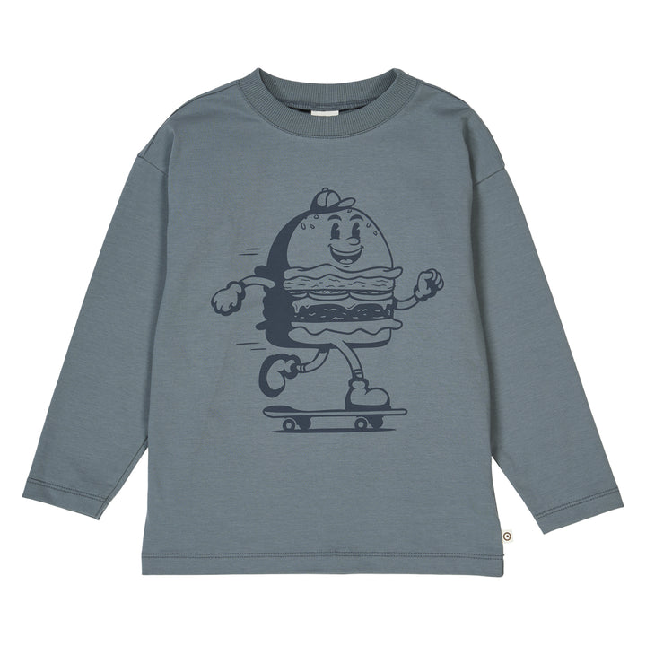 müsli BURGER top L_S Tee Stormy blue 018421402