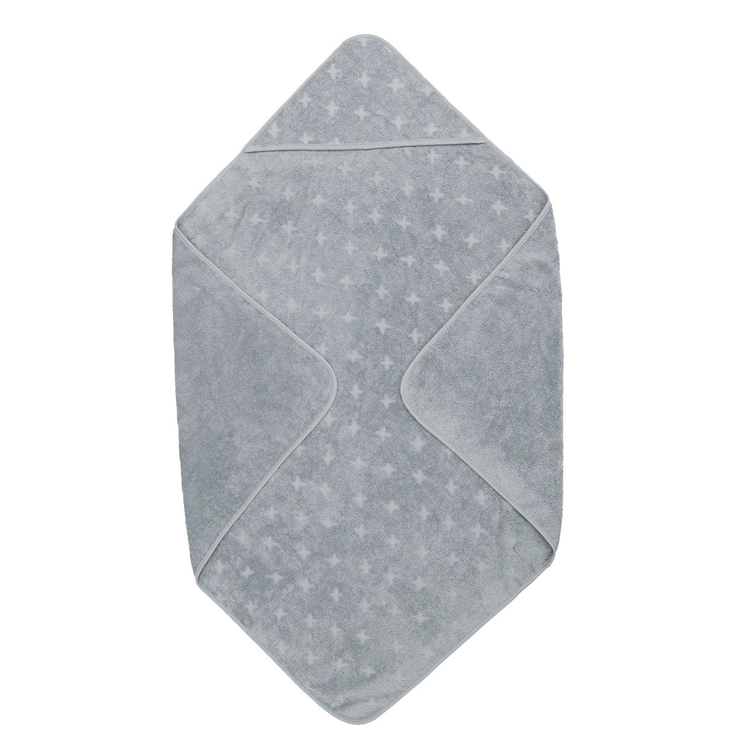 müsli Baby towel with hood in organic cotton 100 x 100 cm Bathrobes & Towels Jasmin blue 015430501