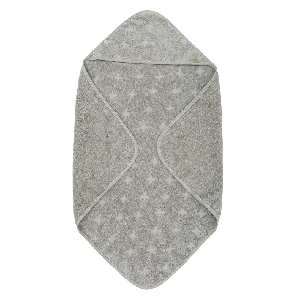 müsli Baby towel with hood in organic cotton 100 x 100 cm Bathrobes & Towels Mineral green 016590401