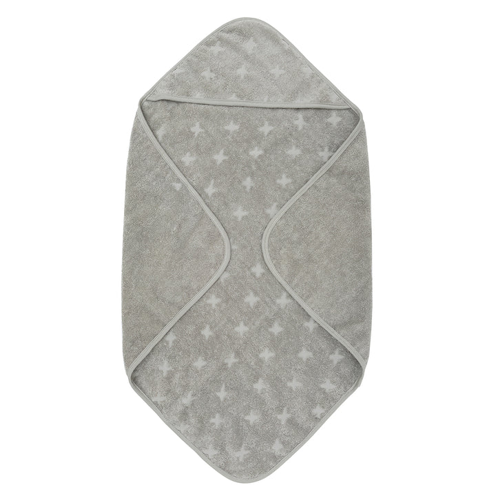 müsli Baby towel with hood in organic cotton 100 x 100 cm Bathrobes & Towels Mineral green 016590401