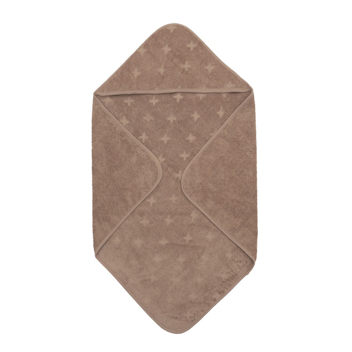 müsli Baby towel with hood in organic cotton 70x70 cm Bathrobes & Towels Walnut 017080802