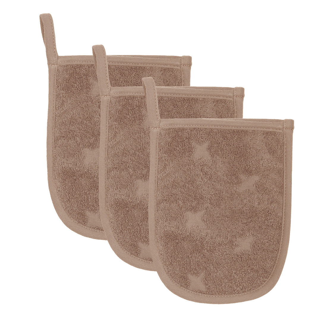 müsli Bath gloves 3-pack Bathrobes & Towels Walnut 017080802