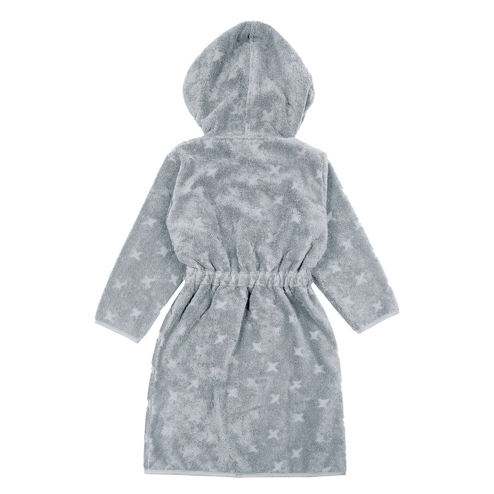 müsli Bathrobe with hood size 116-140 Bathrobes & Towels Jasmin blue 015430501
