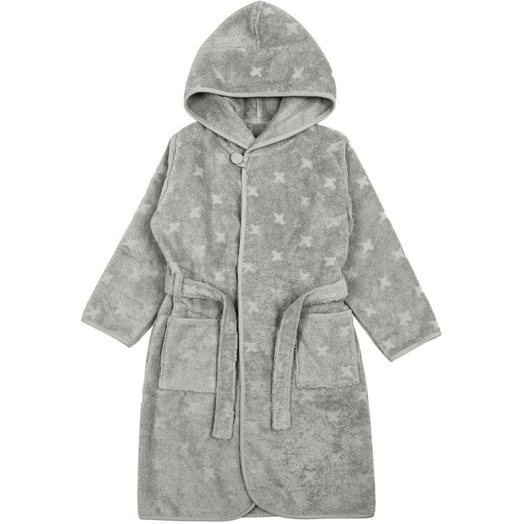 müsli Bathrobe with hood size 116-140 Bathrobes & Towels Mineral green 016590401