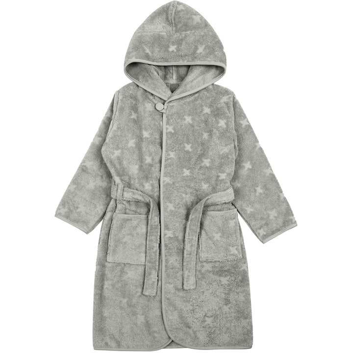 müsli Bathrobe with hood size 116-140 Bathrobes & Towels Mineral green 016590401