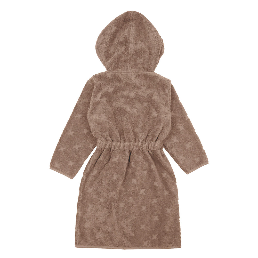 müsli Bathrobe with hood size 116-140 Bathrobes & Towels Walnut 017080802