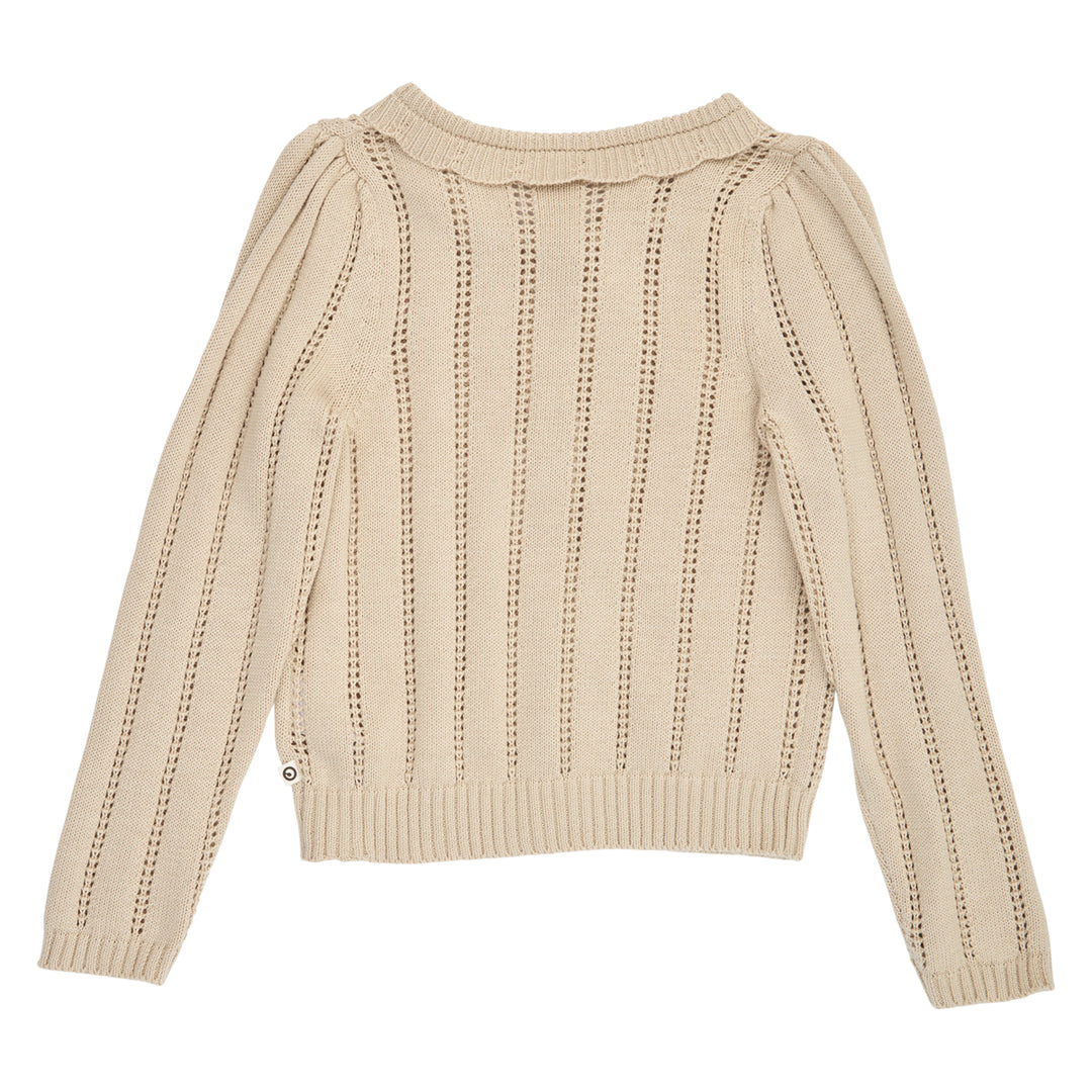 müsli Bouquet Knit Pointelle Cardigan L_S Tee Oak 013040001