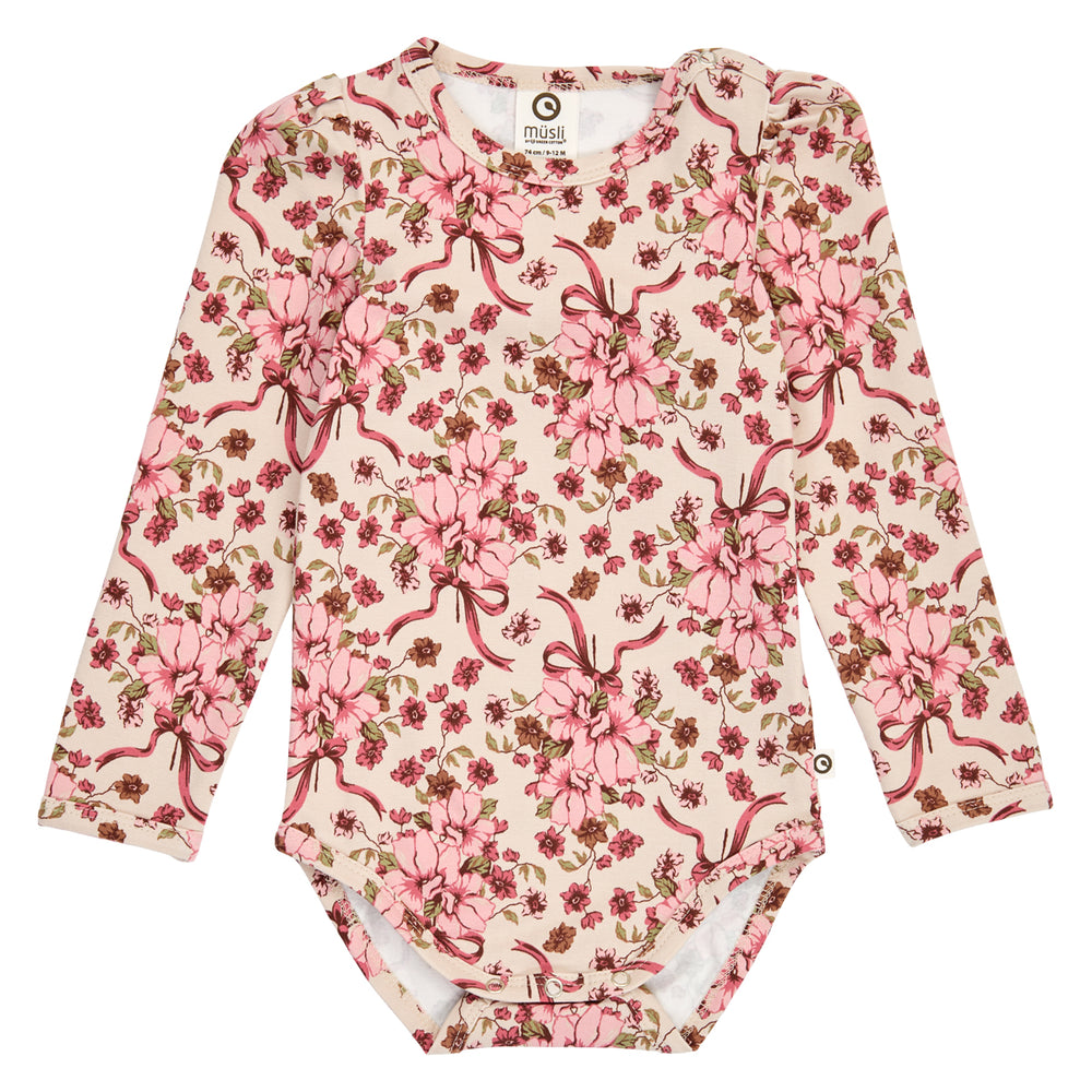 müsli Bouquet Puff L/S Body Bodystockings Oak/ Blush/ Baroque rose 690000330