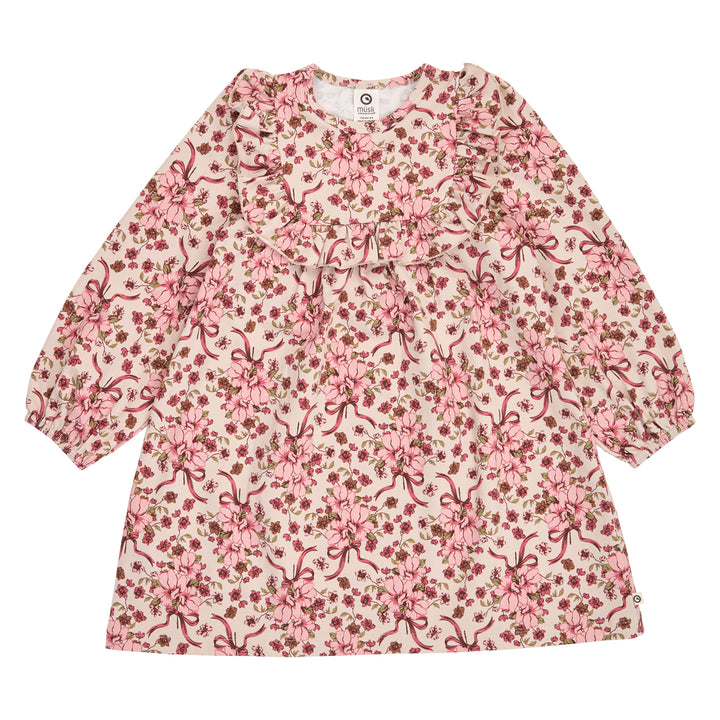 müsli Bouquet Ruffle L/S Dress Dress Oak/ Blush/ Baroque rose 690000330