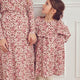 müsli Bouquet Ruffle L/S Dress Dress Oak/ Blush/ Baroque rose 690000330