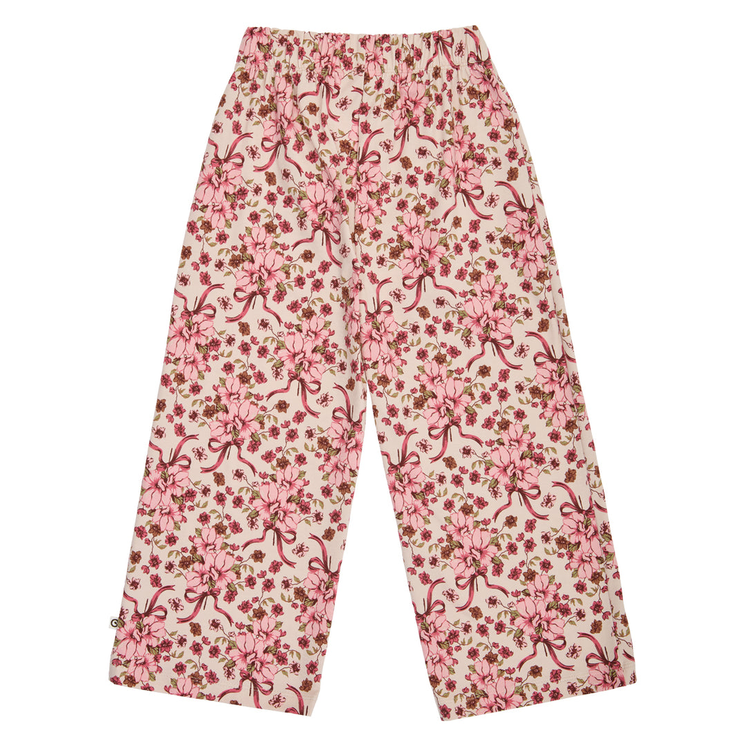 müsli Bouquet Wide Leg Pants Pants Oak/ Blush/ Baroque rose 690000330