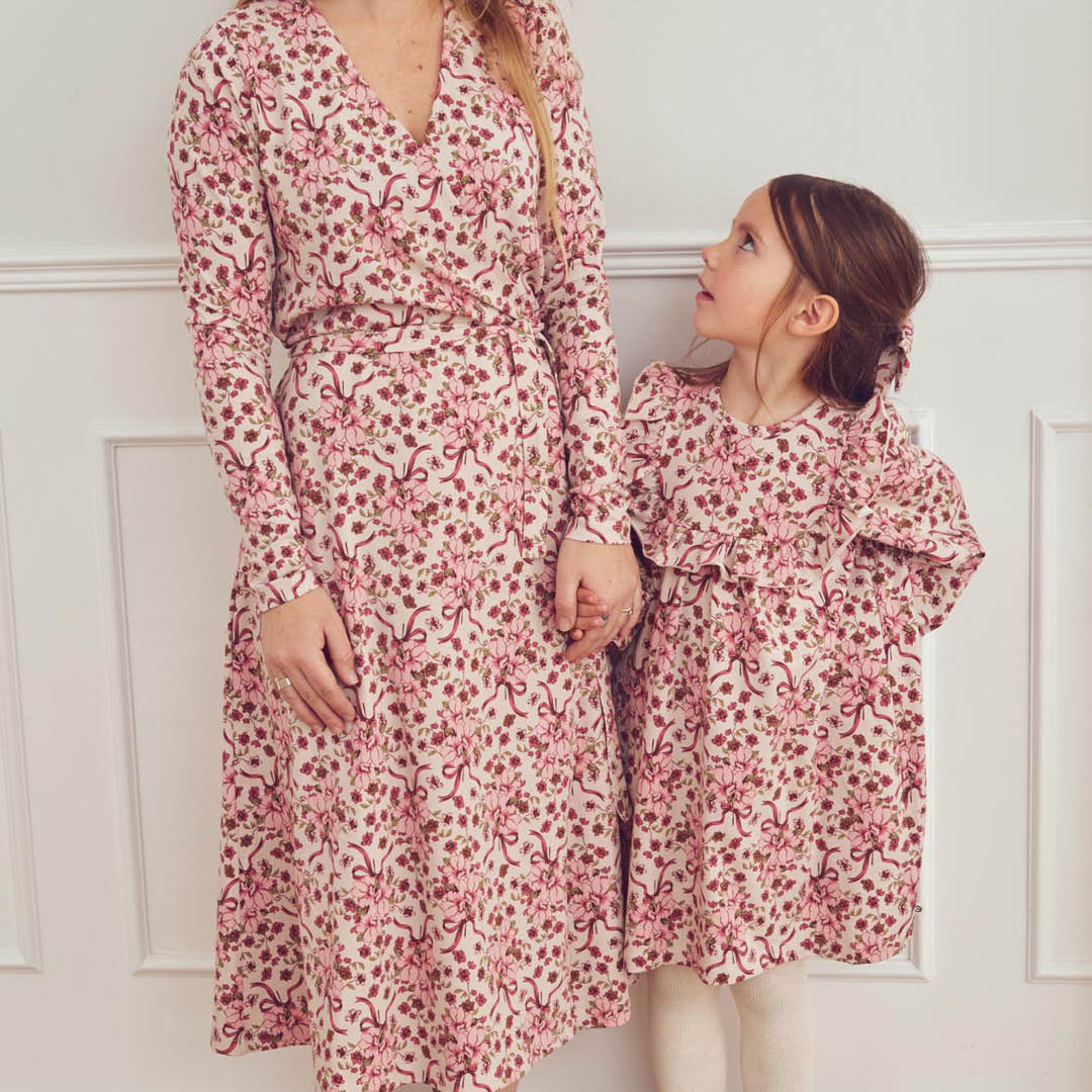 müsli Bouquet Wrapdress Dress Oak/ Blush/ Baroque rose 690000330