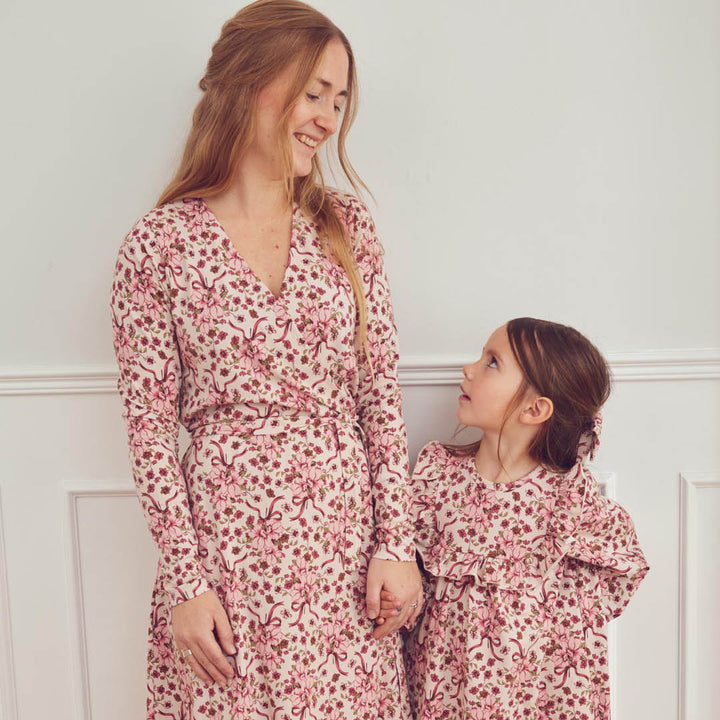 müsli Bouquet Wrapdress Dress Oak/ Blush/ Baroque rose 690000330