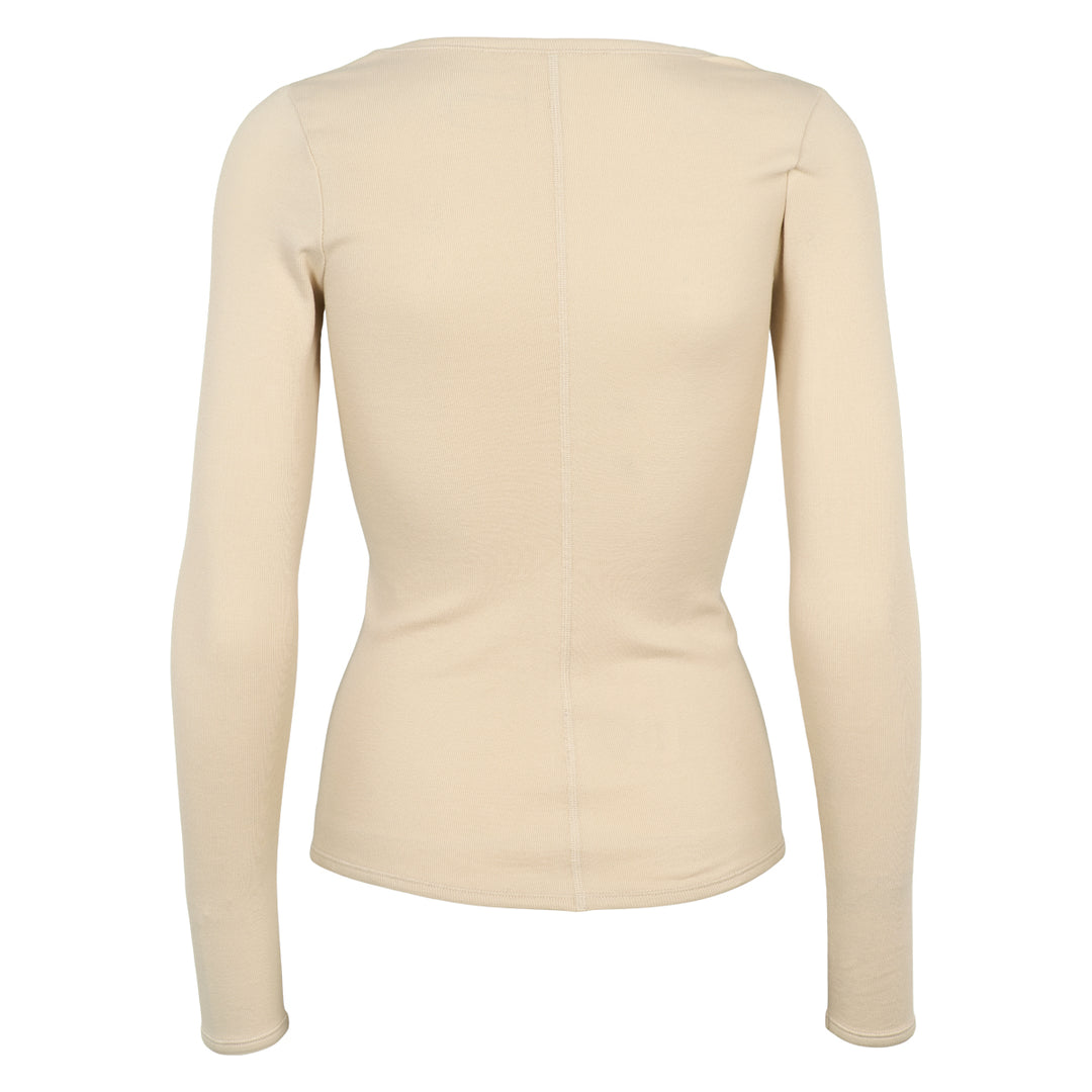 Conservandum CALM RIB longsleeve top S_S Tee Oak 013040001