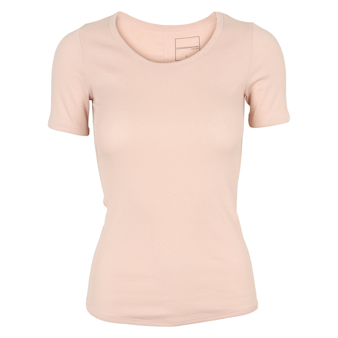 Conservandum CALM RIB short sleeve T-shirt S_S Tee Nightingale 014380306