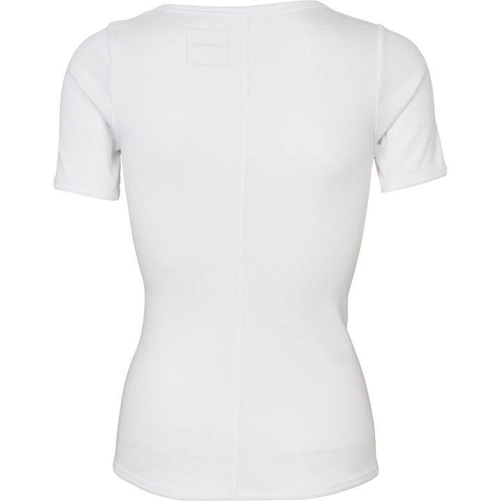 Conservandum CALM RIB short sleeve T-shirt S_S Tee White 011060102