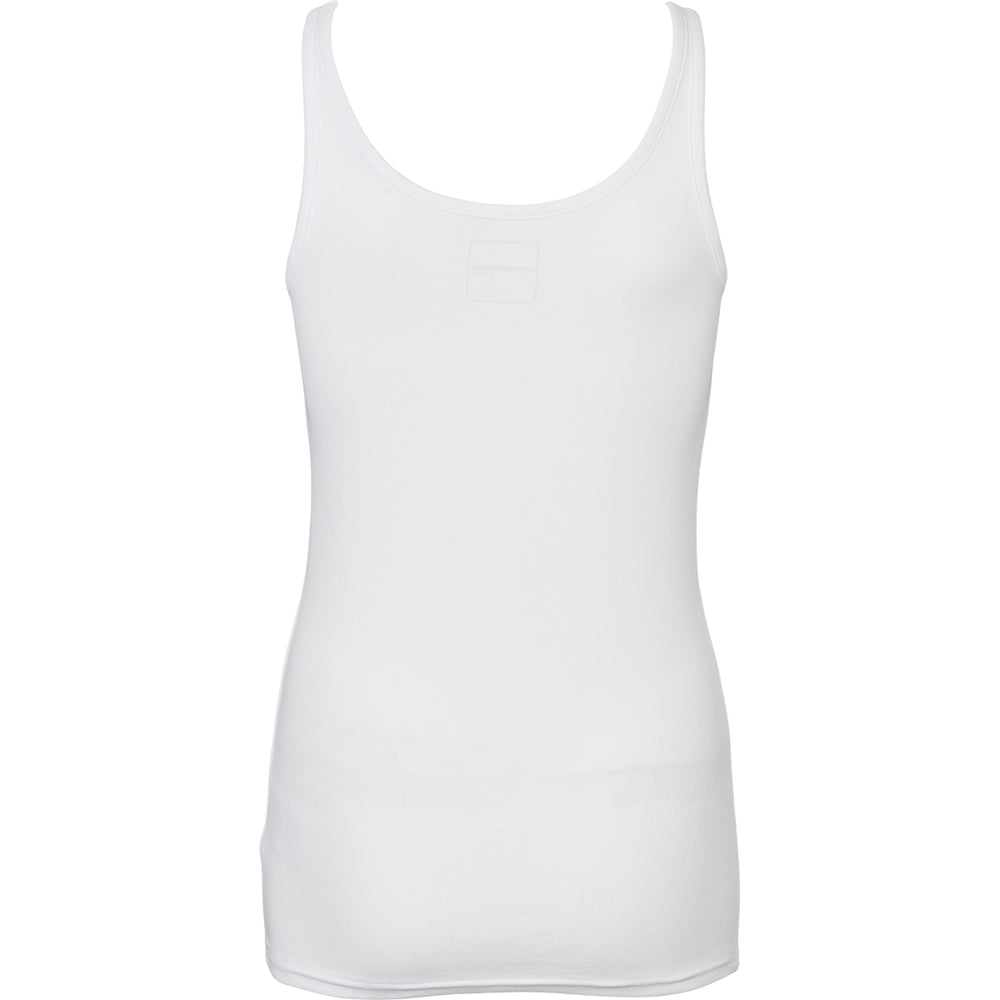 Conservandum CALM RIB sleeveless top S_S Tee White 011060102
